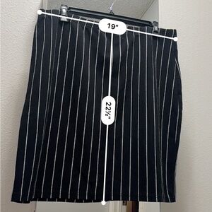 Black and White pencil skirt